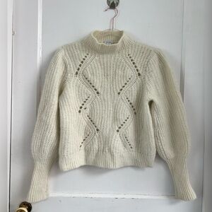 Cuyana Alpaca Wool Balloon Sleeve
Sweater in Cream $248